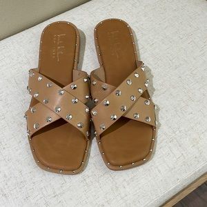 Nicole Miller studded sandals